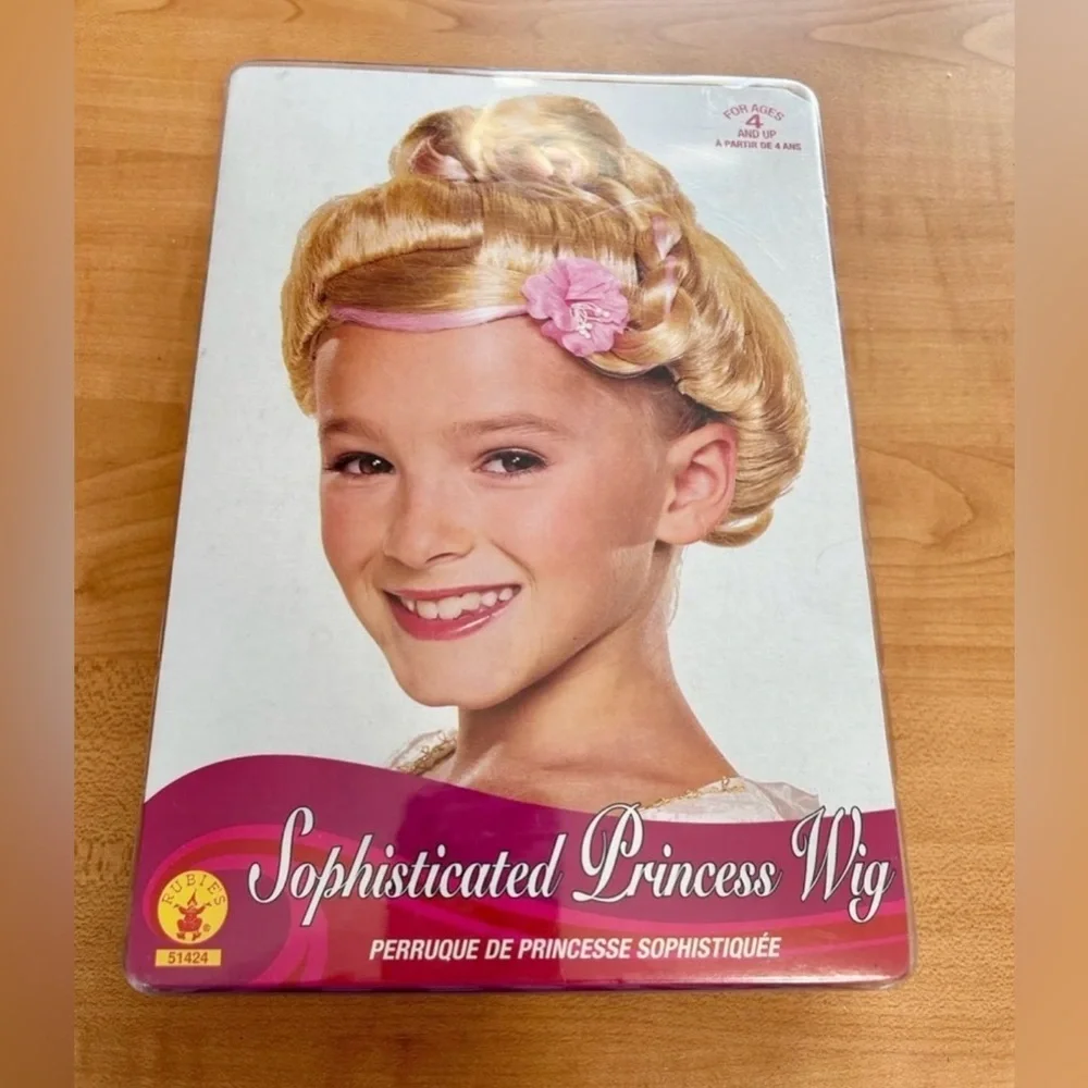 New costume girls princess wig blonde hair Rubies Halloween